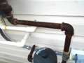 Is black iron gas pipe code approved for exterior (outdoor) installation?