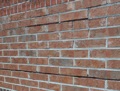 What would cause long horizontal lines of brick mortar to fall out?