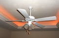 What is the minimum height of a ceiling fan above the floor?