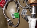 Is a shut off valve in-line on a supply line to a plumbing fixture acceptable?